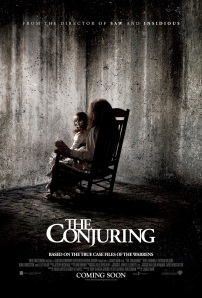 This is one of the promotional movie posters for the movie the conjuring